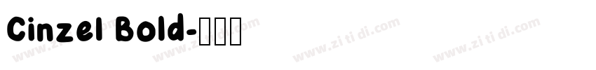 Cinze1 Bold字体转换